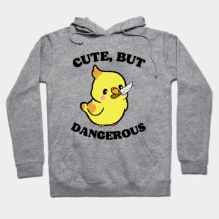 Cute, But Dangerous Yellow Chick Bird Hoodie